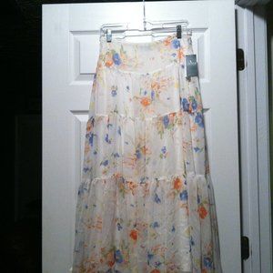 RALPH LAUREN WOMEN'S NEW MULTICOLOR 100%POLYESTER SKIRT  SIZE: 6